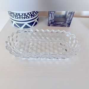 American Fostoria Clear Glass 8" Oval Pickle Dish Excellent Used Condition